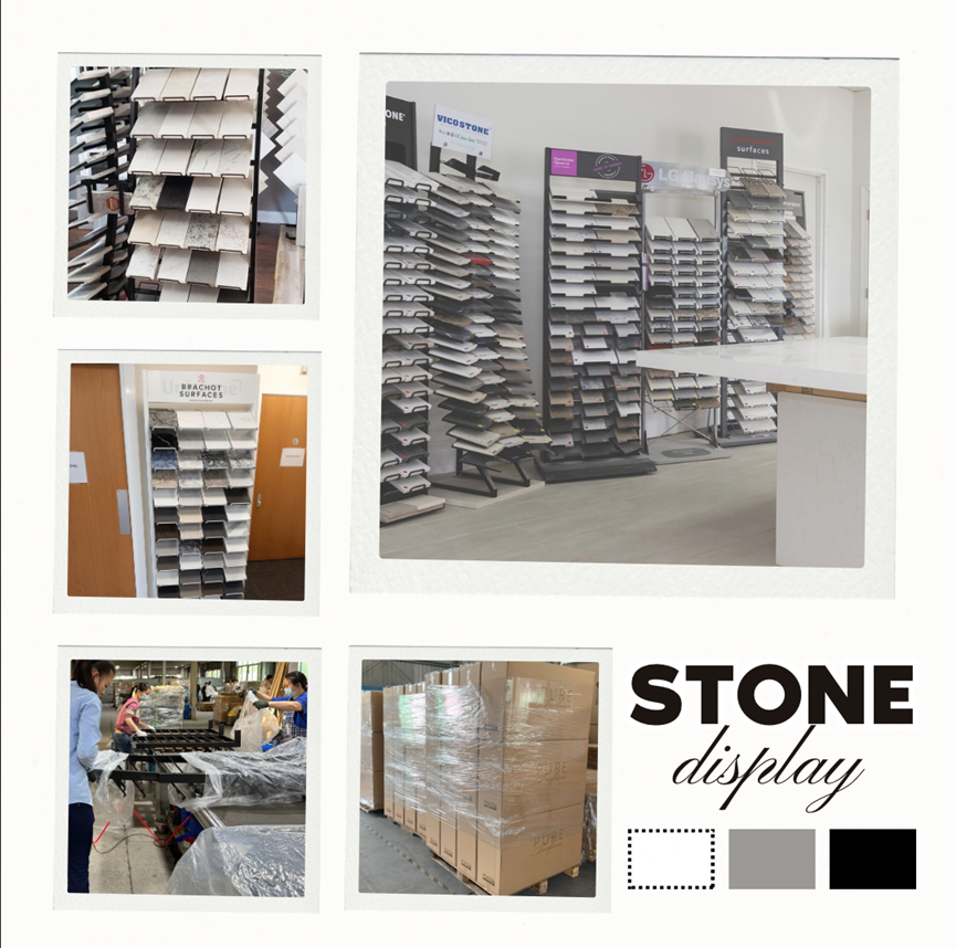 hanstone quartz display rack supplier