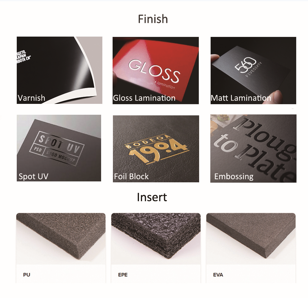 Sample Packaging corrugated box finish 