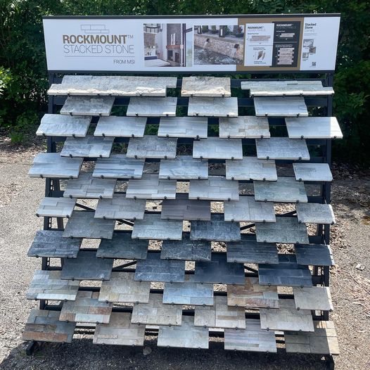 paver stone tower display paver stone tower display