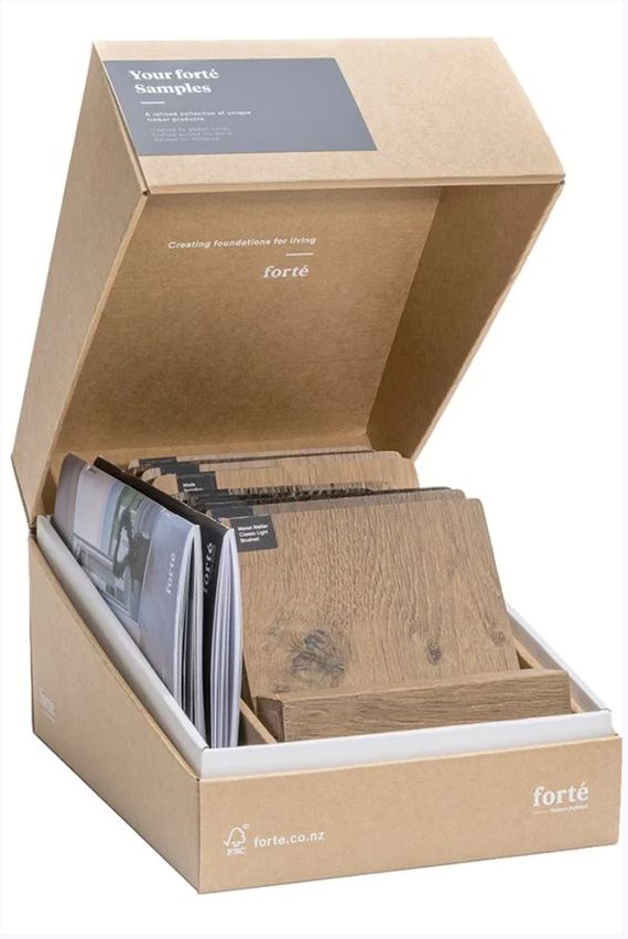 wood sample pack box