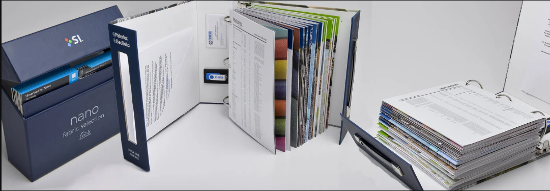 product swatch binder box supplier