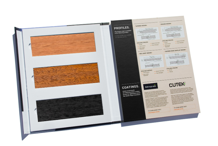 Flloring swatch book folder