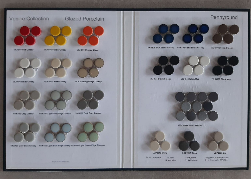 glass mosaic sample folder factory