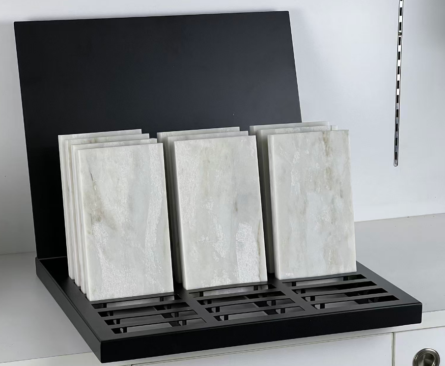 quartz countertop sample display