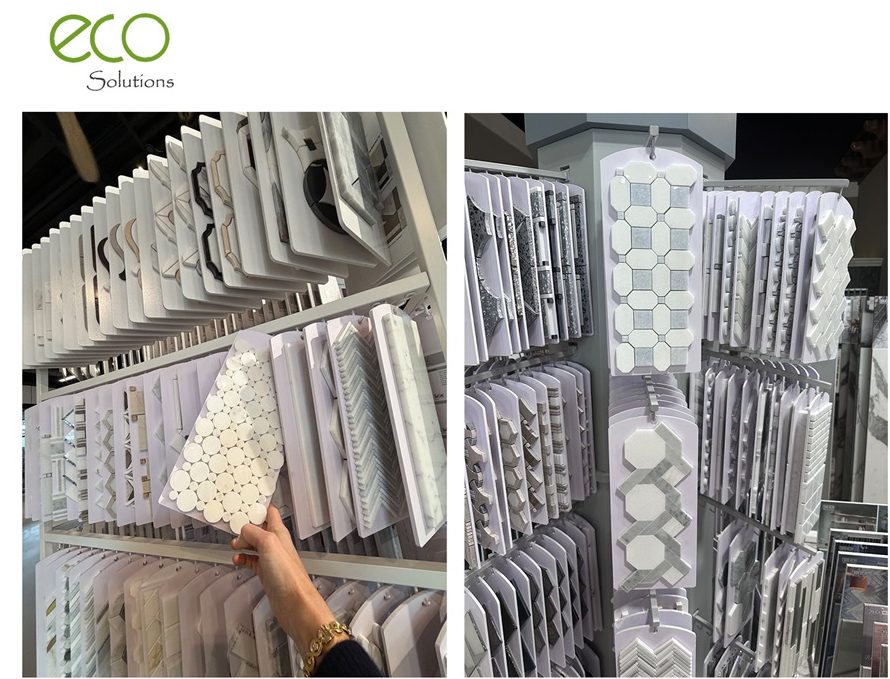 PVC sample boards for porcelian mosaics