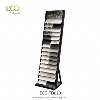 Quartz stone sample display tower rack
