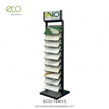 quartz granite stone sample display rack