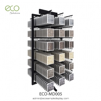 Ceramic mosaic tile showroom sample display rack